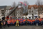 Friedenslichtaktion 2024 auf dem August-Bebel-Platz in Nordhausen (Foto: agl)