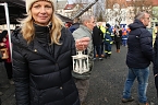 Friedenslichtaktion 2024 auf dem August-Bebel-Platz in Nordhausen (Foto: agl)
