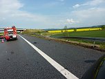 Unfall auf der Autobahn (Foto: Berufsfeuerwehr) Unfall auf der Autobahn (Foto: Berufsfeuerwehr)