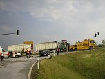 Crash an der Abfahrt (Foto: Berufsfeuerwehr)