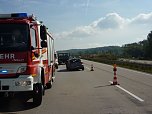 Crash auf der Autobahn (Foto: Berufsfeuerwehr)