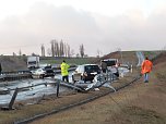 Crash auf der Autobahn (Foto: Berufsfeuerwehr Nordhausen) Crash auf der Autobahn (Foto: Berufsfeuerwehr Nordhausen)