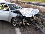 Crash auf der Autobahn (Foto: Berufsfeuerwehr Nordhausen) Crash auf der Autobahn (Foto: Berufsfeuerwehr Nordhausen)