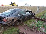 Crash auf der Autobahn (Foto: Berufsfeuerwehr Nordhausen) Crash auf der Autobahn (Foto: Berufsfeuerwehr Nordhausen)