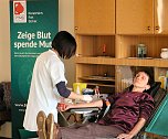 Blutspende im Gemeindehaus (Foto: E. Seifert)