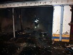 Feuer in Garagen (Foto: nnz)