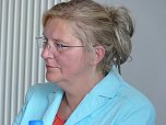 Renten-Diskussion: Carmen Listemann (Foto: Harald Buntfu&szlig;)