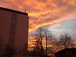 Morgenrot &uuml;ber Nordhausen (Foto: W. Kaiser)