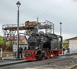 Fototermin beim Erg&auml;nzen der Vorr&auml;te in der Einsatzstelle des Bahnhofs Nordhausen Nord (Foto: HSB)