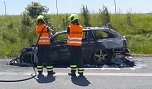 Ausgebranntes Auto auf der A 38 (Foto: privat) Ausgebranntes Auto auf der A 38 (Foto: privat)