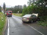 Unfall zwischen Mackenrode und Limlingerode (Foto: Feuerwehr) Unfall zwischen Mackenrode und Limlingerode (Foto: Feuerwehr)