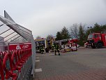 Brand im toom-Baumarkt in der Halleschen Straße (Foto: nnz) Brand im toom-Baumarkt in der Halleschen Straße (Foto: nnz)