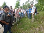 Winkelberg: Mitglieder es F&ouml;rdervereins des Naturkundemuseum Erfurt auf einer Exkursion in der R&uuml;digsdorfer Schweiz im Mai 2014 (Foto: Bodo Schwarzberg)