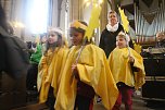 Im Nordh&auml;user Dom zeigte der &ouml;kumenische Kindergarten heute sein Krippenspiel (Foto: Angelo Glashagel)