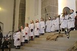 Im Nordh&auml;user Dom zeigte der &ouml;kumenische Kindergarten heute sein Krippenspiel (Foto: Angelo Glashagel)