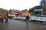 Protest gegen Probebohrungen (Foto: Helmut Michel)