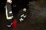 Heringen feierte ein feuriges "Knut" - Fest und entledigte sich seiner alten Weihnachtsb&auml;ume (Foto: Karin Lehmann und Peter Blei)