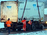 Letzte Arbeiten an der Unfallstelle (Foto: nnz)