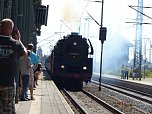 Lok-Spektakel im Bahnhof Nordhausen - zweimal eine "01" (Foto: nnz)