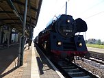 Lok-Spektakel im Bahnhof Nordhausen - zweimal eine "01" (Foto: nnz)