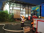 Alte Lagerhalle bannte (Foto: Feuerwehr Bleicherode) Alte Lagerhalle bannte (Foto: Feuerwehr Bleicherode)