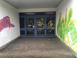 Schmierereien an k&uuml;nftiger Fl&uuml;chtlingsunterkunft (Foto: privat)