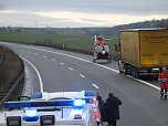 Schwerer Unfall auf der A38 (Foto: Feuerwehr Bleicherode)