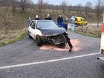 Unfall bei Elende (Foto: Feuerwehr Bleicherode)