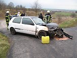 Unfall bei Elende (Foto: Feuerwehr Bleicherode)