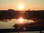 Sonnenuntergang am Donnerstag (Foto: Peter Blei)