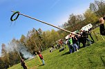 Maibaum in W&uuml;lfingerode gesetzt (Foto: Berti Voigt)