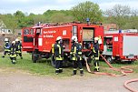 Hohensteiner Feuerwehren &uuml;bten (Foto: Mario Herting, Feuerwehr Hohenstein)