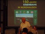 Vortrag zu 150 Jahre Eisenbahn in Nordhausen (Foto: Hans-Georg Backhaus) Vortrag zu 150 Jahre Eisenbahn in Nordhausen (Foto: Hans-Georg Backhaus)