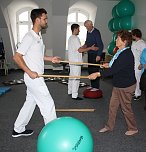 Beim Bewegungsparcours wurde auf Beweglichkeit, Koordination und Gleichgewichtssinn getestet. (Foto: J. Weller) Beim Bewegungsparcours wurde auf Beweglichkeit, Koordination und Gleichgewichtssinn getestet. (Foto: J. Weller)