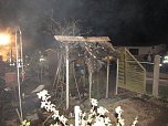 Gartenlaube abgebrannt (Foto: privat/Feuerwehr)