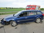 Crash auf der Autobahn A 38 (Foto: privat)