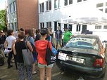 Die "Aktion junge Fahrer" am Berufsschulzentrum (Foto: Kreisverkehrswacht Nordhausen)