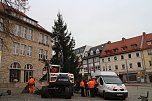 Weihnachtsbaum vor dem Nordh&auml;user Rathaus (Foto: Angelo Glashagel)