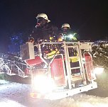 Gemeinsamer Einsatz der Hohnsteiner Feuerwehren (Foto: C. Burkert)