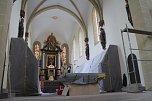 Sanierungsarbeiten im Dom zum Heiligen Kreuz (Foto: Angelo Glashagel)