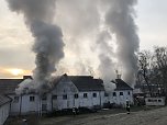 Lagerhallenbrand in Kleinfurra (Foto: privat)