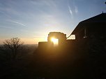 Die Sonne &uuml;ber dem S&uuml;dharz sagt tsch&uuml;ss (Foto: Ch. Burkert)