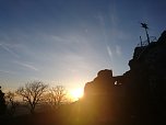 Die Sonne &uuml;ber dem S&uuml;dharz sagt tsch&uuml;ss (Foto: Ch. Burkert)