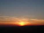 Die Sonne &uuml;ber dem S&uuml;dharz sagt tsch&uuml;ss (Foto: Ch. Burkert)