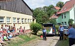 Die Polizei kam zu Besuch nach Auleben (Foto: privat)