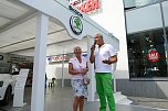 Spiel, Spa&szlig; & Spannung bei der Skoda-Roadshow (Foto: AHP/Fischer)