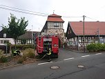 Kameradinnen und Kameraden der Freiwilligen Feuerwehr Neustadt/Osterode bew&auml;sserten erneut B&auml;ume  und Str&auml;ucher (Foto: Ch. Burkert)