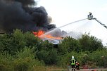 Gro&szlig;brand auf Bahnhofsgel&auml;nde (Foto: S. Dietzel)