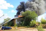 Gro&szlig;brand auf Bahnhofsgel&auml;nde (Foto: S. Dietzel)