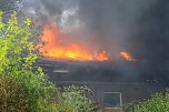 Gro&szlig;brand auf Bahnhofsgel&auml;nde (Foto: S. Dietzel)